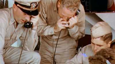 They now know amphibious warfare
requires more of everything: - The Pacific War in Color