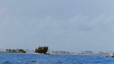 They pound the tiny
island for four solid hours. - The Pacific War in Color