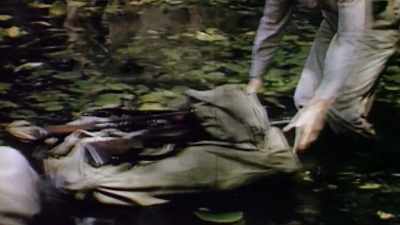 They practice
hiding from the enemy -- - The Pacific War in Color