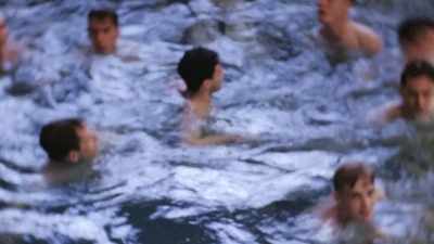 They practice treading water -- - The Pacific War in Color