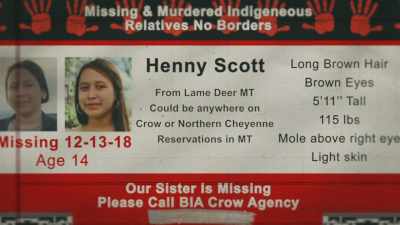They had put
up missing person flyers up - Murder in Big Horn