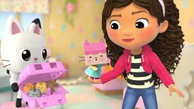 ♪ They really love to slide and play ♪ - Gabby's Dollhouse