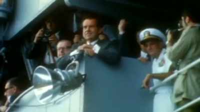 They were received by President Nixon
on the ship that recovered them. - American Moon