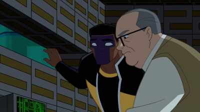 - They seem to lead to that
building up ahead. -(BEEPING) - Justice League Action