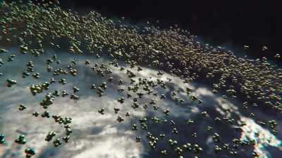 They were silently congregating
high above the Earth, - Cosmos: Possible Worlds