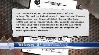 They state that the unit disbanded - Accidental Truth: UFO Revelations
