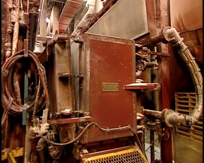 THEY STEAM-FUSE
THE PELLETS TOGETHER, - How It's Made