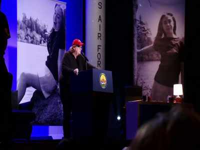 They stripped us bare.
They took my rings, they took... - Michael Moore in TrumpLand