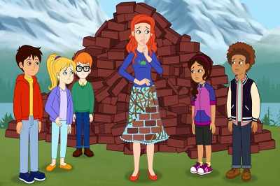 -They test their designs to make sure.
-[horn honks] - The Magic School Bus Rides Again