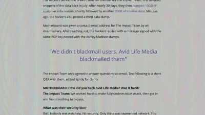 They then reply, and then
we just run the article - Cyberwar