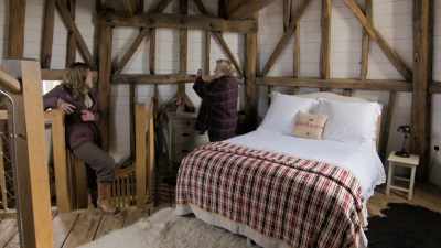 They thought, "Is that beam actually
strong enough to hold up all this
stuff?" - Extraordinary Escapes with Sandi Toksvig