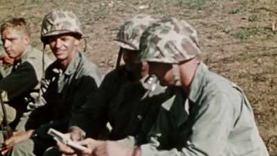 They tick off
military objectives - The Pacific War in Color