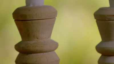 They had to copy
a template candlestick, - Handmade: Britain's Best Woodworker