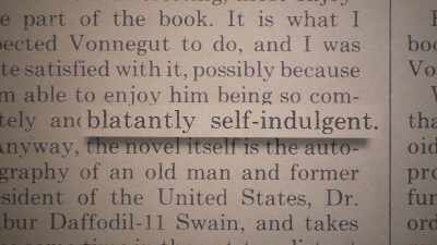 They took that book as
the occasion to attack - Kurt Vonnegut: Unstuck in Time