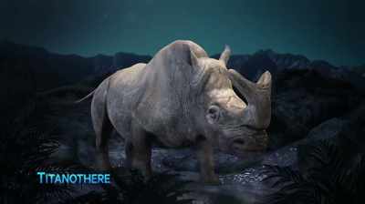 THEY USED THEIR HORNS
TO FIGHT OFF PREDATORS, - Dino Hunters