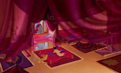 Psst. Your line is, "I'm going to free the genie." Any time. - Genie. I can't. - Sure you can. You j - Aladdin