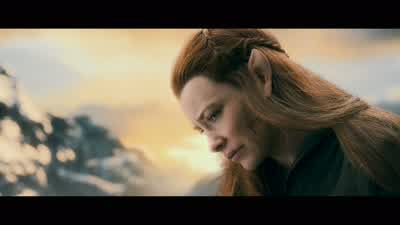 They want to Bury himIf this is love I do not want itTake it from mePleaseWhy does it hurt so muchBecause it was real - The Hobbit: The Battle of the Five Armies