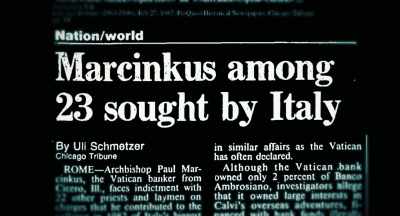 They want him for
criminal charges - Murder of God's Banker