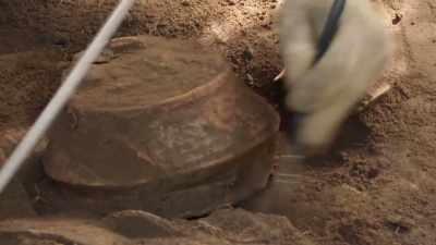 THEY WERE BURIAL URNS
ONCE CONTAINING HUMAN REMAINS. - Lost Cities of the Amazon
