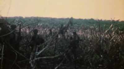 THEY WERE DIGGING IN,
MAKING LOTS OF NOISE, - The Pacific War in Color