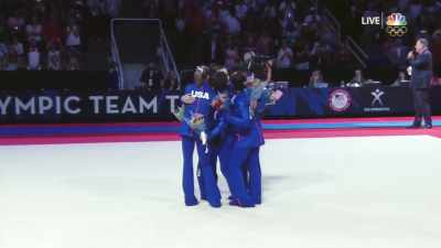 They will be joined
by the three replacement athletes... - Athlete A