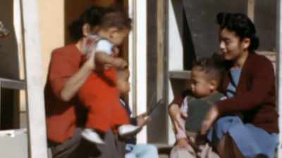 THEY WILL SHARE TOPAZ WITH
AROUND 8,000 OTHER INTERNEES. - America in Color