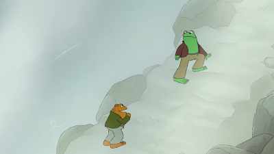 They worked togetheragainst the dragon and giant. - Frog and Toad
