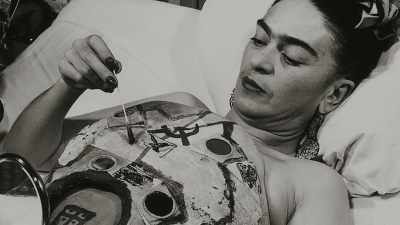 They would hang her to straighten her spine. - Frida