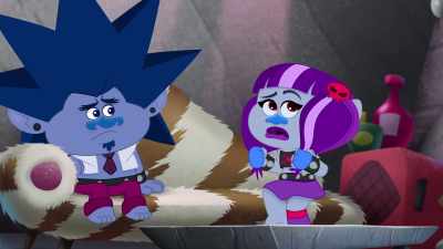 They'll braid hair,
glitter‐paint nails, - Trolls: TrollsTopia