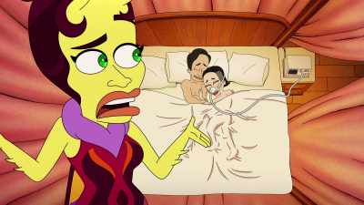 ♪ They'll make love all through the night
With primal passion? ♪ - Human Resources