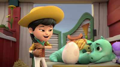 They'll make warm soft nests
for our eggs. - Dino Ranch