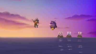 -They're all after us now, Cutter.
-Just keep flapping those wings, Burps! - Dragons: Rescue Riders: Hunt for the Golden Dragon