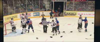 They're bringing out
the stretcher. - Goon: Last of the Enforcers