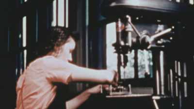 They're building
bombs, weapons, and aircraft. - The Pacific War in Color