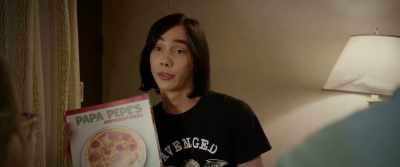 They're for dessert.
I got us a microwave pizza. - Diary of a Wimpy Kid: The Long Haul