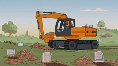 They're digging up these poor people's graves? - The Simpsons