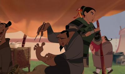 Beautiful isn't he They're disgustingNo they're menNow you gonna have to act just like them so pay attention - Mulan