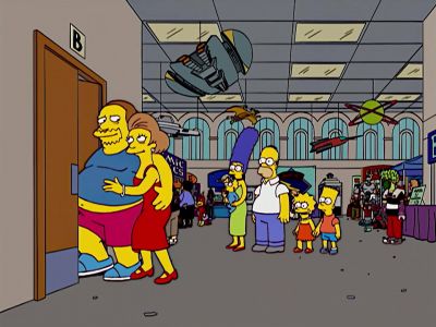 They're going into Multi Purpose Room B - The Simpsons
