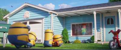 ♪ They're going through
a tight wind ♪ - Minions: The Rise of Gru