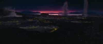 They're after grubs
that emerge around geothermal pools. - Alien Worlds