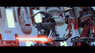 They're no match for droidekas. - Star Wars: Episode I   The Phantom Menace