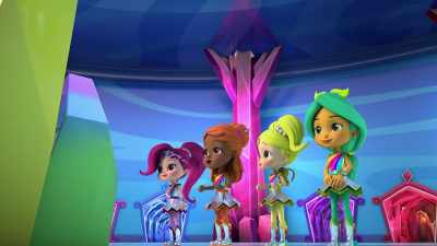 They're really doing it!
They're saving the orchard! - Rainbow Rangers