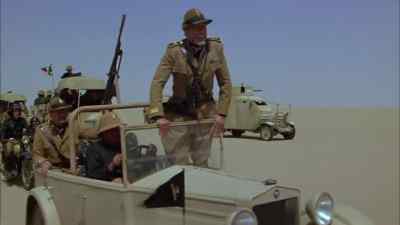 They're running!
Get your foot down! - Lion of the Desert