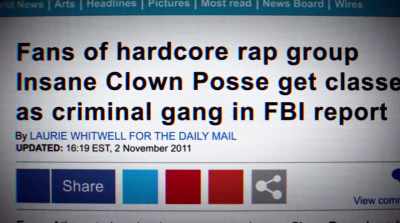They're saying Juggalos are - The United States of Insanity