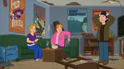 They're scattered in alphabetical order! - Corner Gas Animated