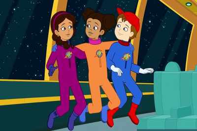 They're showing soccer highlights.
Way to work with them. - The Magic School Bus Rides Again