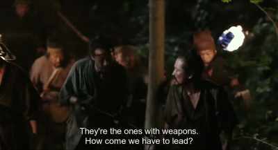 They're the ones with weapons.
How come we have to lead? - Monstrum