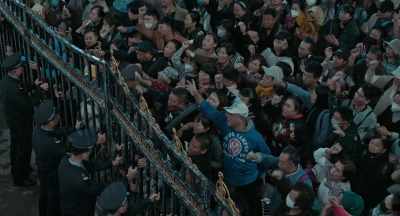 They've boarded the ferry.
Why can't we go in? Why? - The Bravest