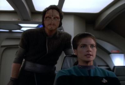 - They've released us.
- Through the wormhole. - Star Trek: Deep Space Nine