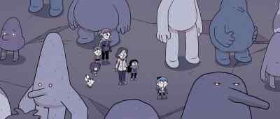 They've stopped.
Why have they stopped here? - Hilda and the Mountain King